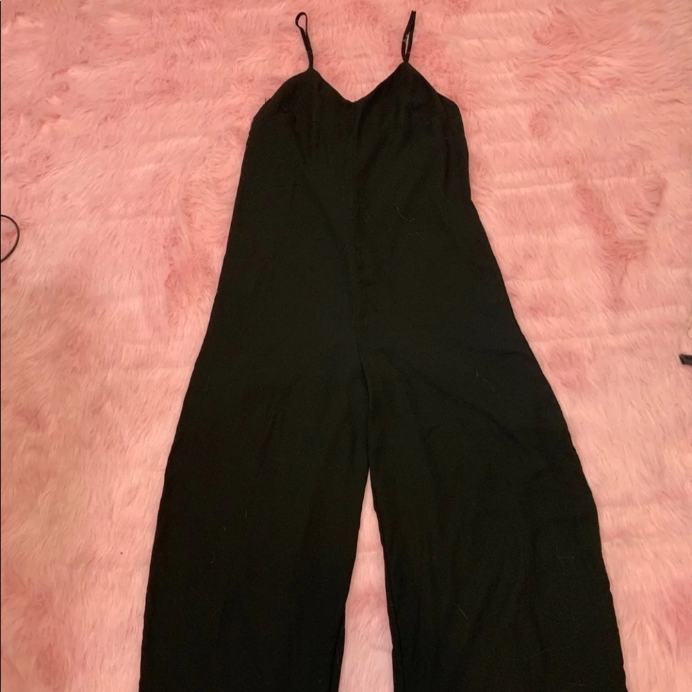 xhilaration Black Chiffon Jumpsuit